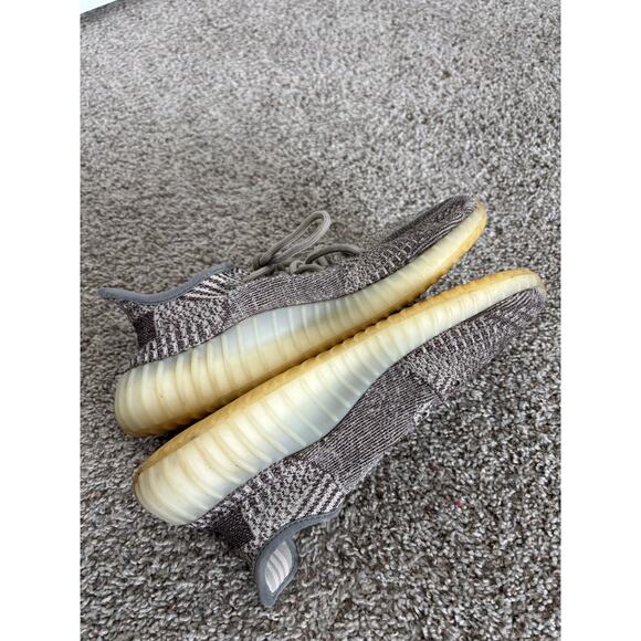 Adidas Yeezy Boost 350 V2 Zyon Sneakers Men’s Size 8.5 Gray Brown Knit - Picture 4 of 8